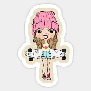 FUN SKATE GIRL Sticker